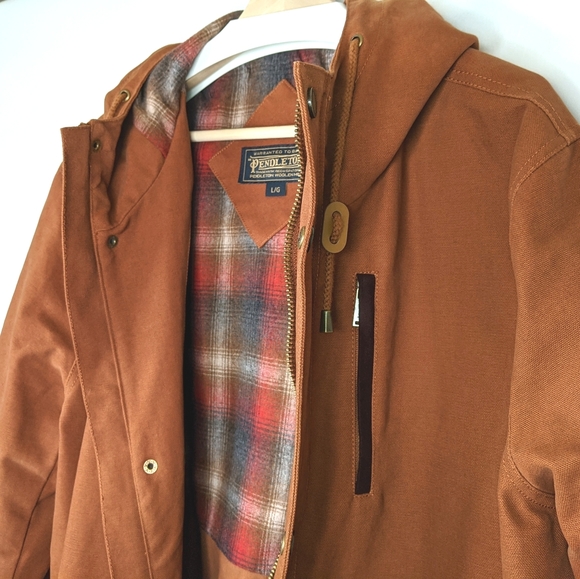 Pendleton Other - *HOST PICK* PENDLETON Canvass Coat w/Hood Large
